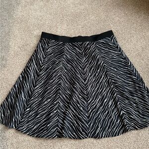The Limited Black and White Mini Skirt